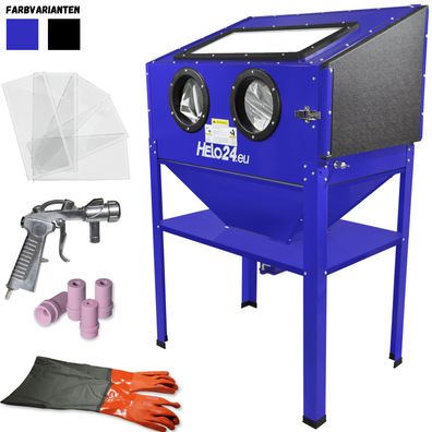 Sandstrahlkabine 220l Sandstrahl Strahlkabine Sandstrahlgerät Sandstrahlpistole