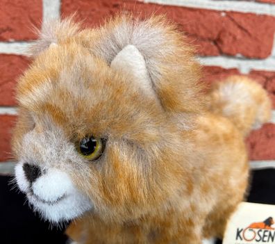 Kösen 2961 Baby Katze Kater stehend Beige Plüschtier Stofftier 22cm NEU!