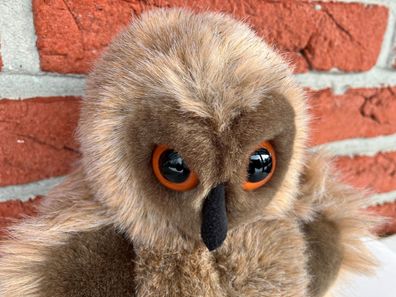 Kösen 2805 Kleine Eule Uhu stehend Braun Plüschtier Stofftier 18cm NEU!