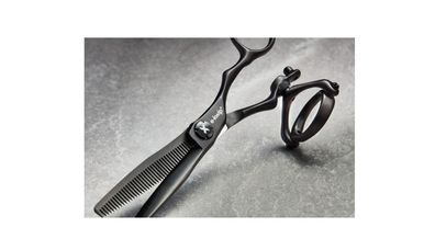 Modellierschere e-kwip+ TEC 3 360° 5,5 Zoll 40 Zähne mit drehbarem Daumenauge