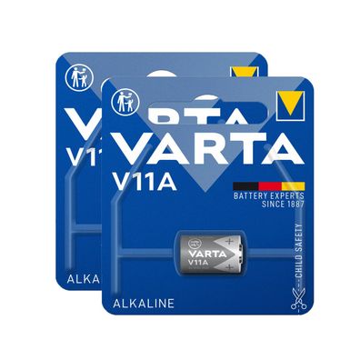 2x Varta Batterie Alkaline V11A LR11 6V Professional Blister MN11 V 11 A