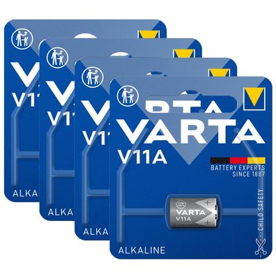 4x Varta Batterie Alkaline V11A LR11 6V Professional Blister MN11 V 11 A