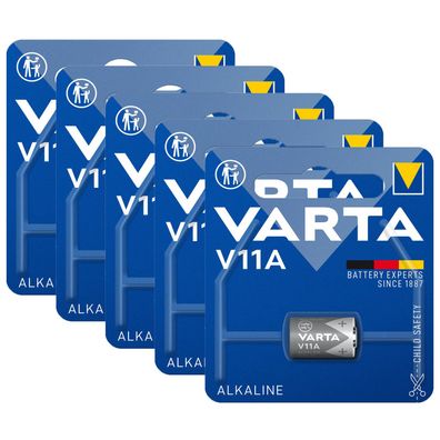 5x Varta Batterie Alkaline V11A LR11 6V Professional Blister MN11 V 11 A