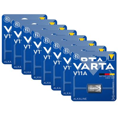 8x Varta Batterie Alkaline V11A LR11 6V Professional Blister MN11 V 11 A