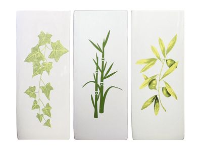 BENTA Flachverdunster Keramik Wild Flowers 250 ml 21x8,5x3,5cm sortiert