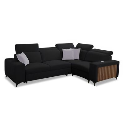 Best For Home Ecksofa Benny II 70-100×200 cm - Schlaffunktion, Bettkasten & Komfort