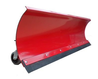 Räumschild Universal Schneeschild für Einachser Rasentraktor Rot 100-200 x 40 cm