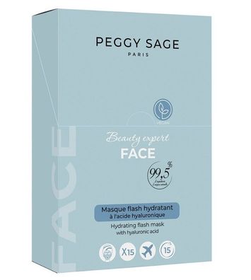 15 x Peggy Sage Display Feuchtigkeitsmaske mit Hyaluronsäure