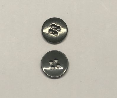 4-Loch Knöpfe Durchmesser ca.18mm grau&dunkelbraun Packung ca.20 g