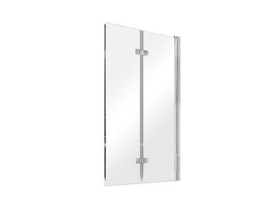 Duschwand Duschabtrennung 2-teilig Prestigio 80x150 cm Gehärtetes Glas 6 mm