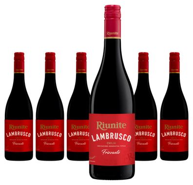 6 x Riunite Lambrusco Emilia IGT Rosso