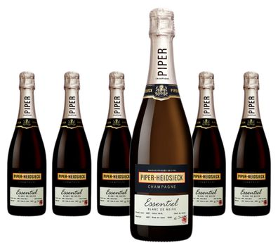 6 x Piper-Heidsieck Champagner Blanc de Noirs Essentiel Extra Brut