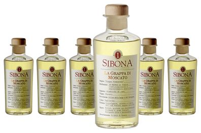 6 x Sibona Grappa di Moscato