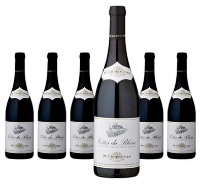 6 x M. Chapoutier Côtes du Rhône Rouge – 2024
