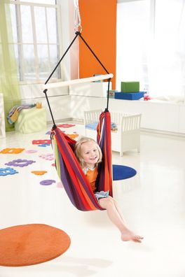 Amazonas Kid´s Relax Kinder-Hängesessel - bunter Hängestuhl aus wetterfestem EllTex