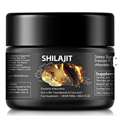 100% Reines Himalaya Shilajit Harz 50g Zertifiziert Rein Fulvinsäure & 85+ Mineralien