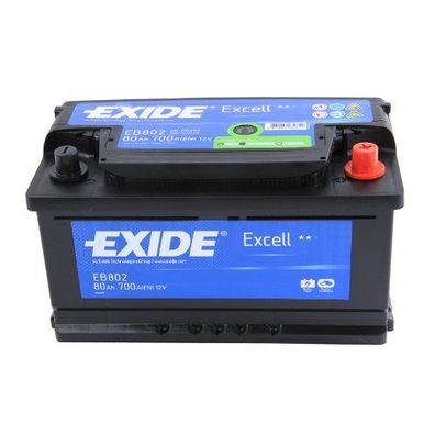 EXIDE Starterbatterie "Excell" CA-CA, Ma "EB802"