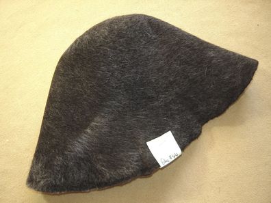 Hutstumpen Wolle Stumpen schwarz mit silbernen Haaren120 gr Ü 48cm Rd 93 cm Stu 944