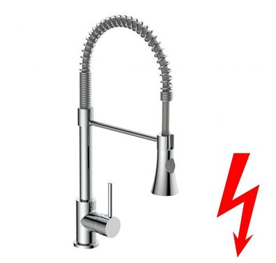 Spiralfeder Spültischarmatur Niederdruck Einhebelmischer mit Gastrobrause