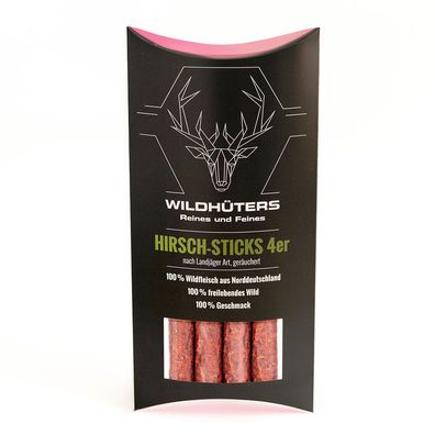 Wildhüters Hirsch-Sticks, 4 Stück