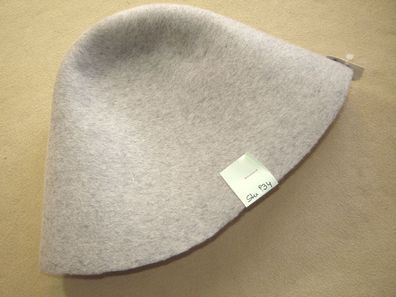 Hutstumpen Wollfilz fester Stumpen hellgrau meliert 110 gr Ü 46cm Rd 80cm Stu 934