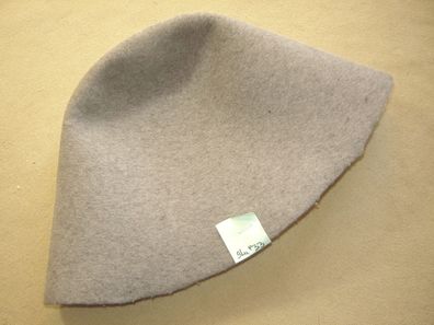 Hutstumpen Wollfilz fester Stumpen beige meliert 110 gr Ü 50cm Rd 83cm Stu 933