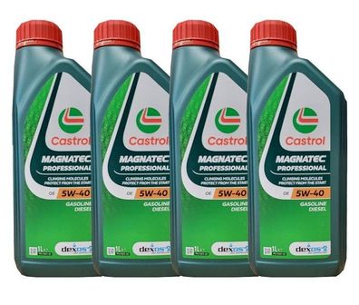 Castrol Magnatec Professional OE 5W-40 C3 MB-229.31 Dexos2 4x1 Liter Motoröl
