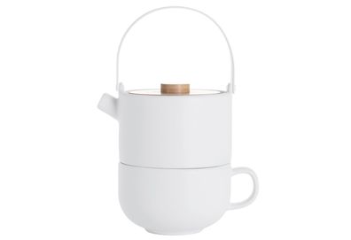 Bredemeijer Teekanne Tea for one Umea 0,5l weiß