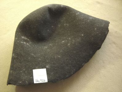 Hutstumpen Wollfilz Stumpen olivgrün meliert mit natur 130 gr Ü 50cm Rd 88cm Stu 923