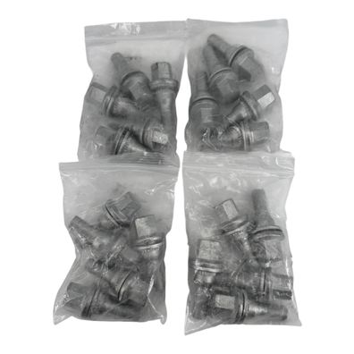 GAsupply 20 Stück M12 x 1,25 Radschrauben Muttern mit flacher Unterlegscheibe, kompat