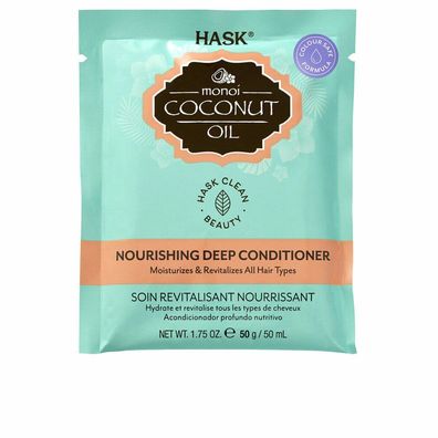 Hask Monoi Coconut Oil Nourishing Deep Unisex 50ml Non-professional Hair Conditioner