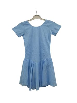 Untlet Ballettkleid Mädchen Kurzarm Ballettanzug mit Chiffon Wickelrock