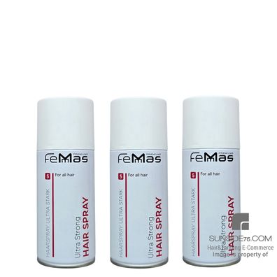 Femmas/Ultra Strong Hair Spray "Reisegröße" 3x150ml/Haarstyling Haarpflege