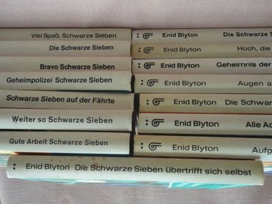 Buch : 15x alte Enid Blyton Geheimbund Die Schwarze Sieben 7 Bertelsmann