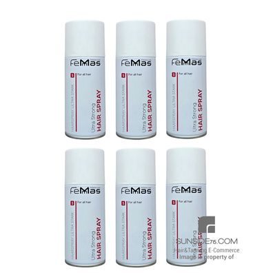 Femmas/Ultra Strong Hair Spray "Reisegröße" 6x150ml/Haarstyling Haarpflege