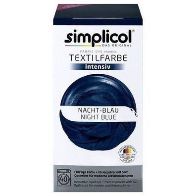 Simplicol Intensiv Textilfarbe Nachtblau