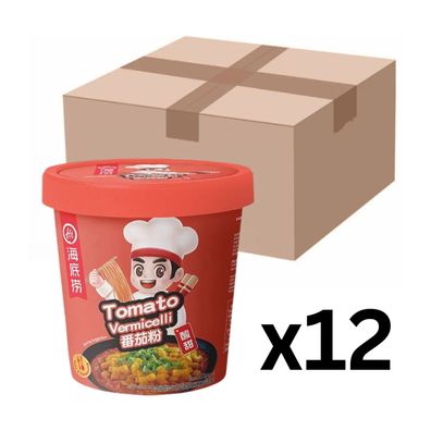 12er-Pack Haidilao Instant Glasnudeln Vermicelli Tomato Cup 122g