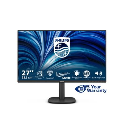 Philips 27B2N3500J - 27 Zoll QHD Monitor, Lautsprecher, höhenverstellbar, Adaptive Sy