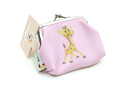 Kindergeldbörse mit Knipsverschluss und Giraffenmotiv