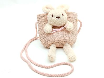 Kinder Umhängetasche Häschen rose