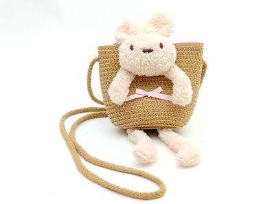 Kinder Umhängetasche Häschen natur