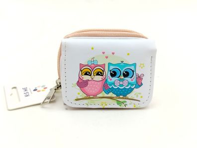 Kinderbörse Eulenmotiv – kleine Geldbörse für Kinder