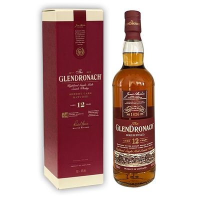 The GlenDronach 12 Jahre, Highland Single Malt Scotch Whisky, 43% Vol. 0,7 l