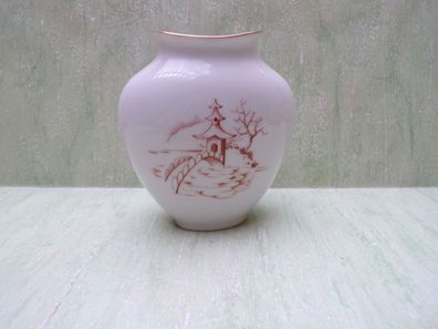 alte Vase 9,5cm Pagode CT Hutschenreuhter Arzberg 210/10 Bavaria Germany Goldrand