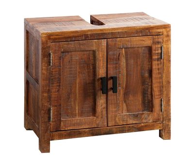 Waschbeckenunterschrank 67x60cm 'Austin' Akazie massiv lackiert