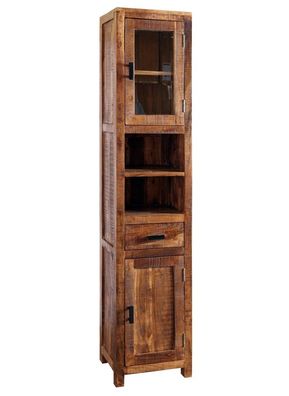 Badhochschrank 42x190cm 'Austin' Akazie massiv lackiert