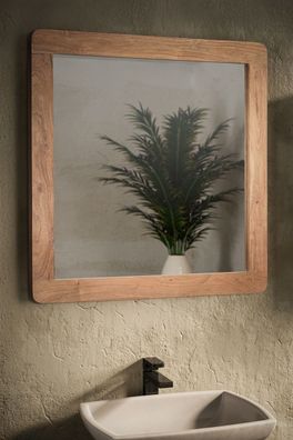Spiegel 70x70cm 'Pure' Akazie massiv