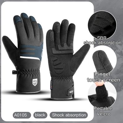 Winter Waterproof Cycling & Motorcycle Gloves, Touchscreen, Warm