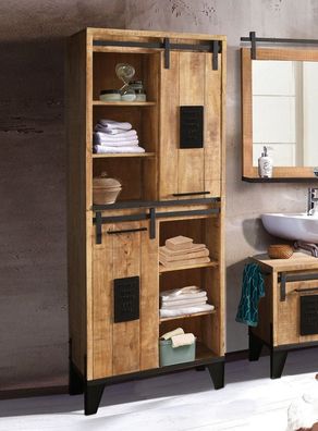 Badhochschrank 75x192cm 'Lena' Mango & Eisen