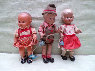 Schildkröt Puppen Hans Inge GTC ? Made in HongKong Schlafaugen bewegliche Hände